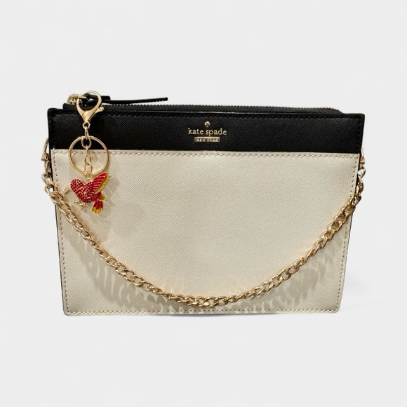 Kate Spade Clutch Shoulder Bag with Charm Chain and Dusty - Picture 3 of 8